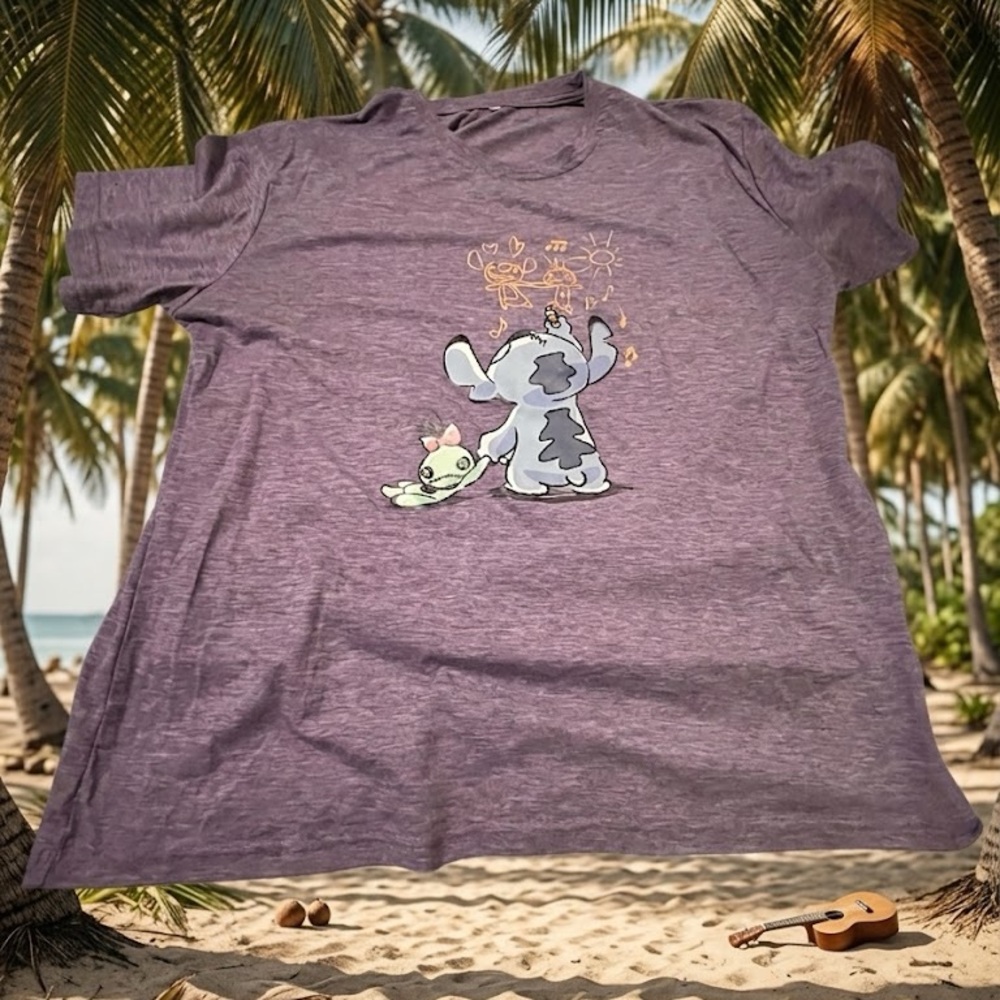 Purple Women’s Stitch and Scrump Graphic T-Shirt